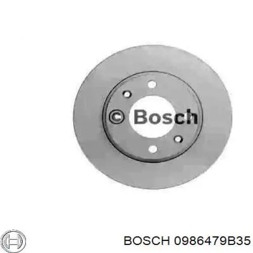 Диск гальмівний задній 0986479B35 Bosch