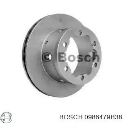 Тормозные диски 0986479B38 Bosch