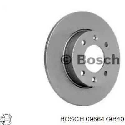 0986479B40 Bosch диск тормозной задний