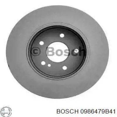 Тормозные диски 0986479B41 Bosch