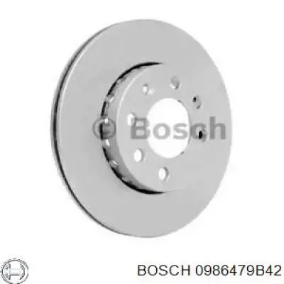0986479B42 Bosch диск тормозной передний