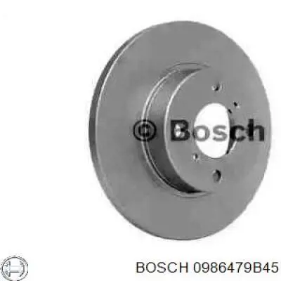 0986479B45 Bosch диск тормозной передний