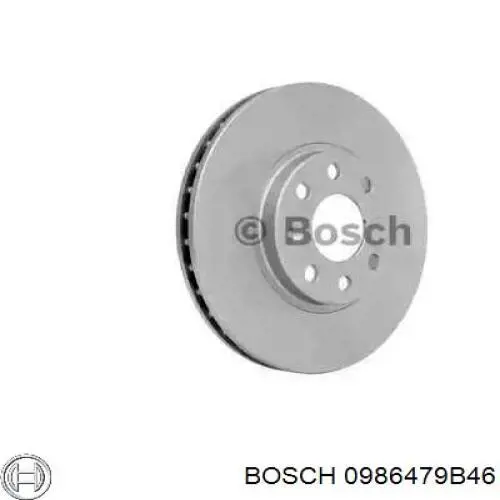 0986479B46 Bosch диск тормозной передний