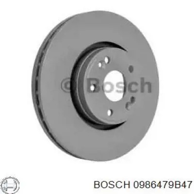 0986479B47 Bosch диск тормозной передний