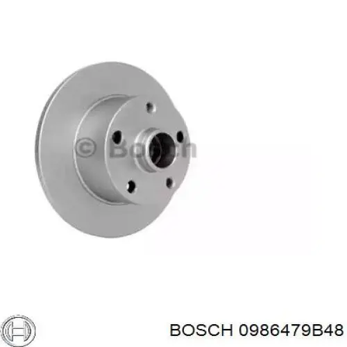 Тормозные диски 0986479B48 Bosch