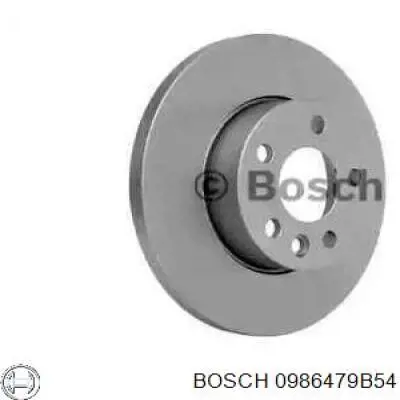 0986479B54 Bosch диск тормозной передний
