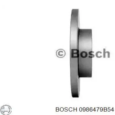 Диск гальмівний передній 0986479B54 Bosch