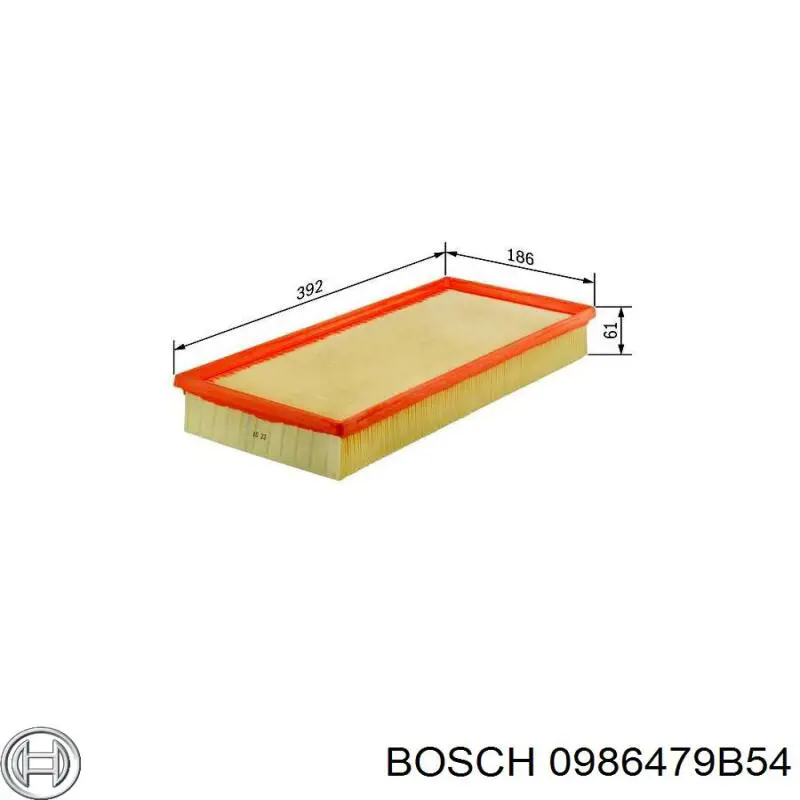 Диск гальмівний передній 0986479B54 Bosch