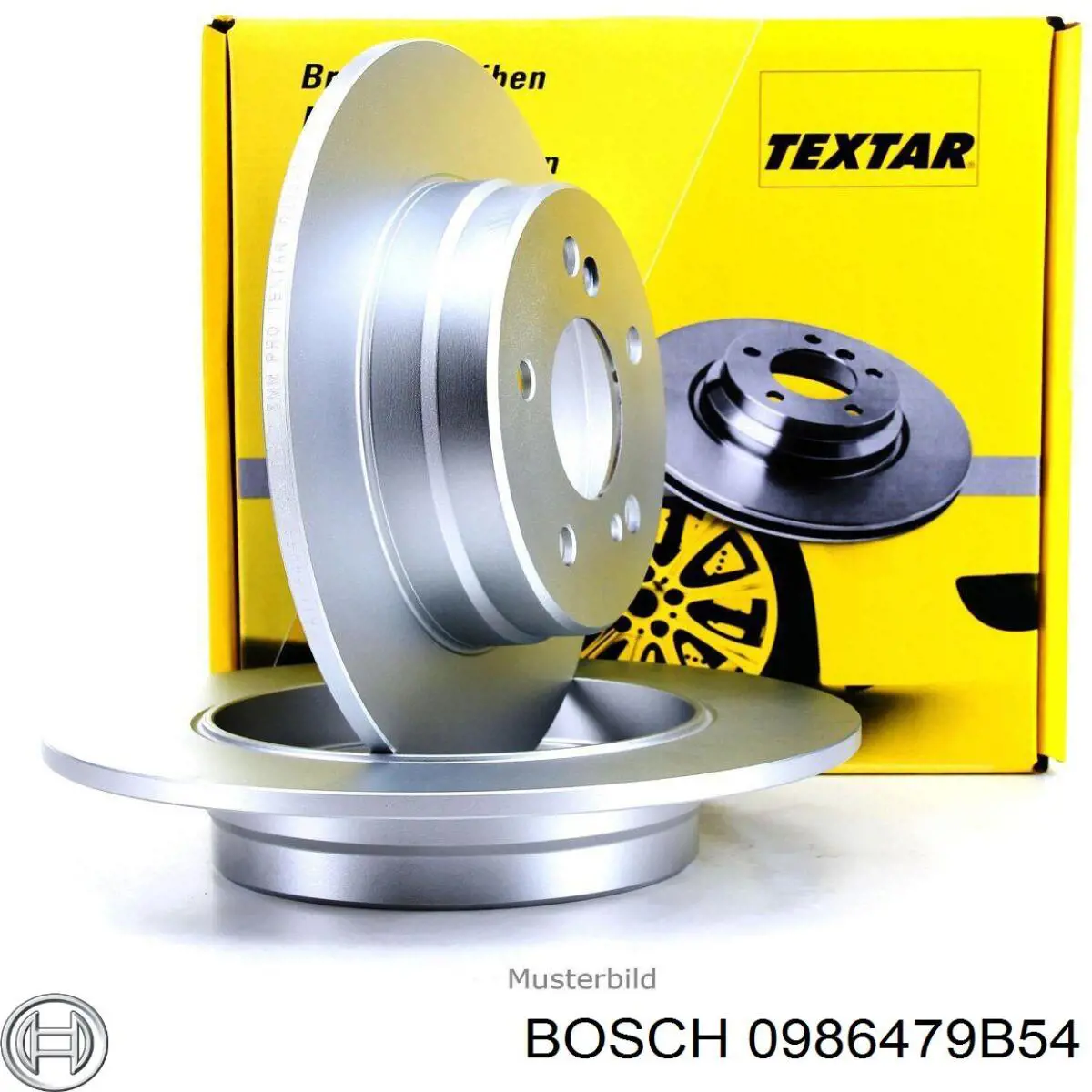 Диск гальмівний передній 0986479B54 Bosch