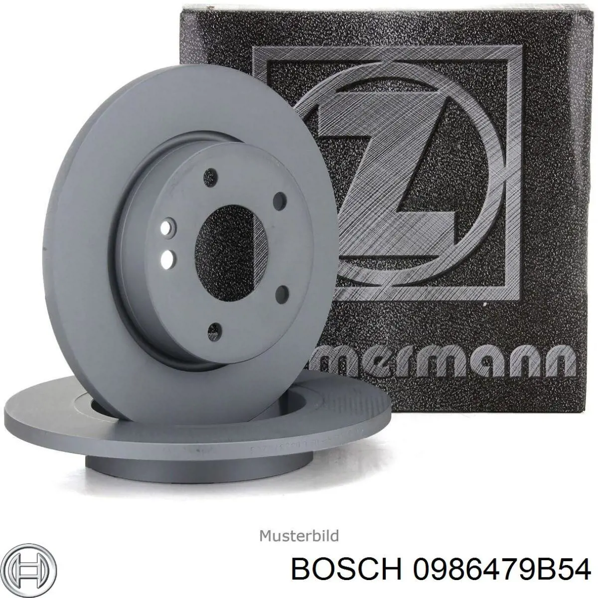 Диск гальмівний передній 0986479B54 Bosch