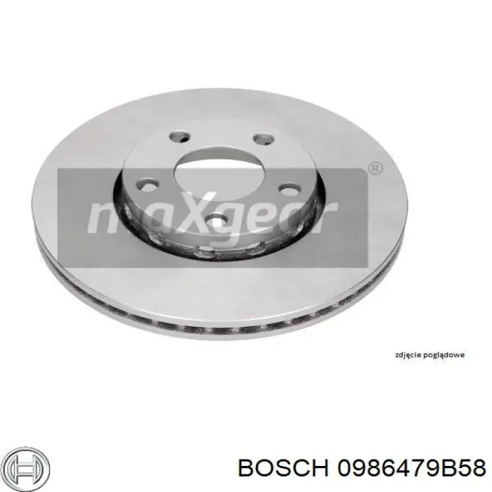 Купить 0986479B58 Bosch Ротор тормозной