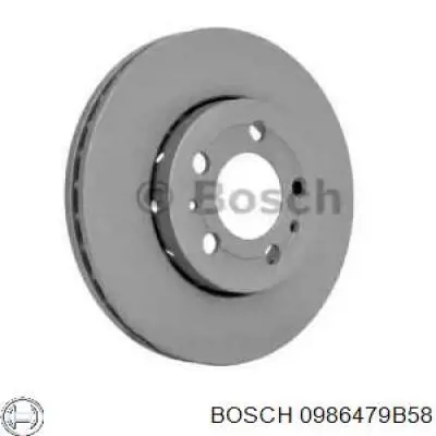 0 986 479 B58 Bosch диск тормозной передний