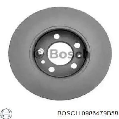 0986479B58 Bosch Диск тормозной передний