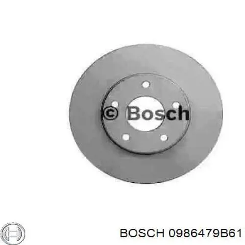 Передние тормозные диски 0986479B61 Bosch