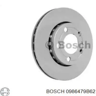 0986479B62 Bosch диск тормозной передний