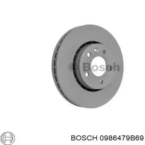 0986479B69 Bosch диск тормозной передний