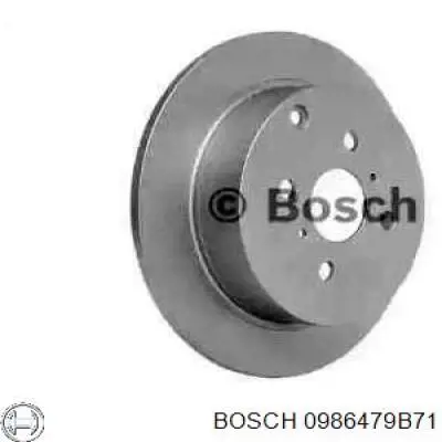 0 986 479 B71 Bosch диск тормозной задний