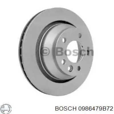 Тормозные диски 0986479B72 Bosch