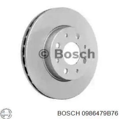 0 986 479 B76 Bosch disco do freio dianteiro
