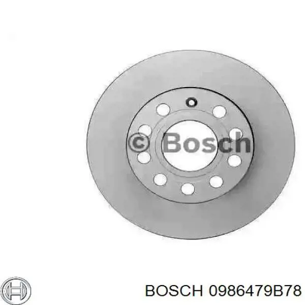 0986479B78 Bosch диск тормозной задний