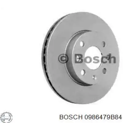 0986479B84 Bosch диск тормозной передний