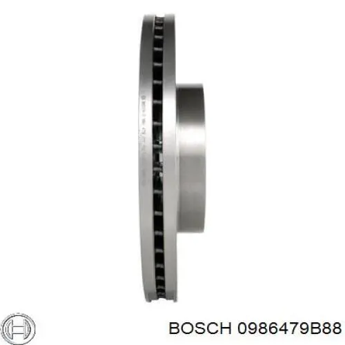 Передние тормозные диски 0986479B88 Bosch