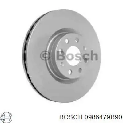 Передние тормозные диски 0986479B90 Bosch