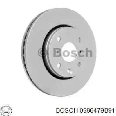 0986479B91 Bosch диск тормозной передний