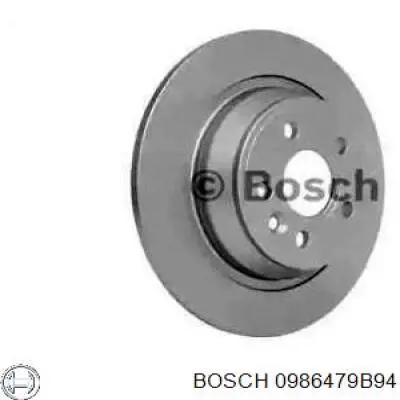 0 986 479 B94 Bosch диск тормозной задний