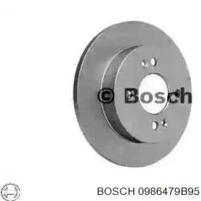 Тормозные диски 0986479B95 Bosch