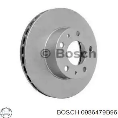 0986479B96 Bosch диск тормозной передний