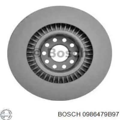 0986479B97 Bosch Диск тормозной передний