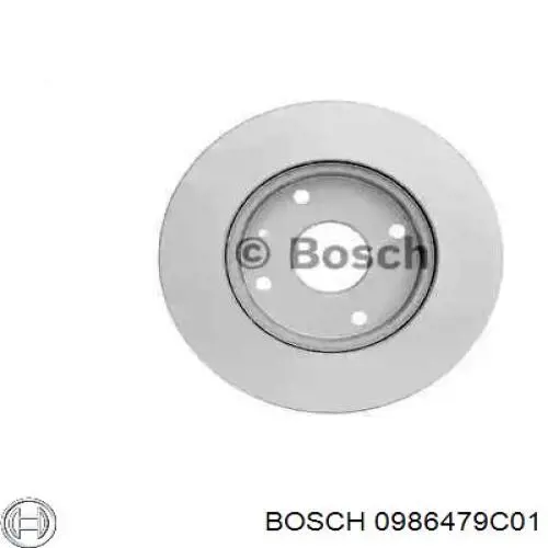 Передние тормозные диски 0986479C01 Bosch