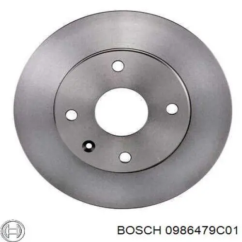 Диск гальмівний передній 0986479C01 Bosch