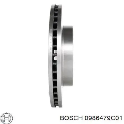 Диск гальмівний передній 0986479C01 Bosch