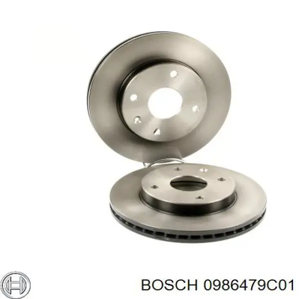 Диск гальмівний передній 0986479C01 Bosch