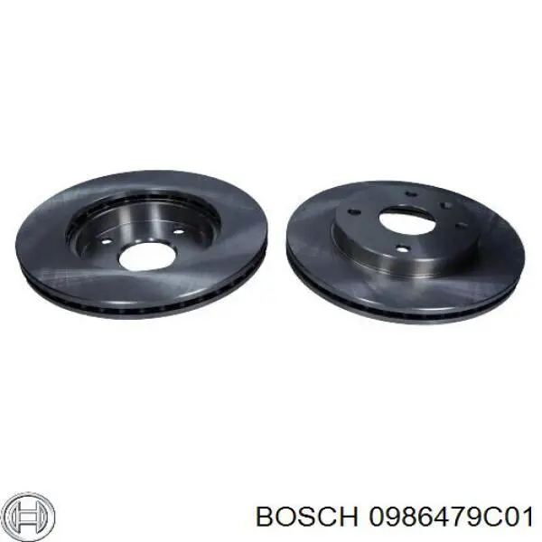 Диск гальмівний передній 0986479C01 Bosch