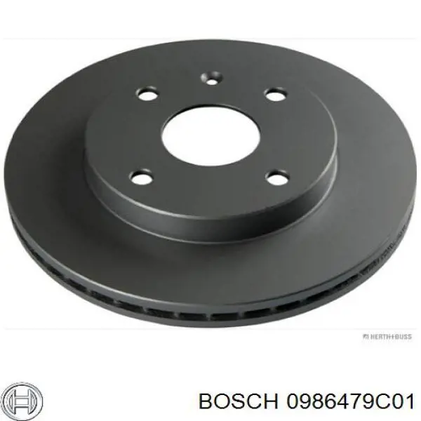 Диск гальмівний передній 0986479C01 Bosch