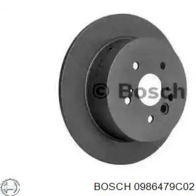 0986479C02 Bosch тормозные диски