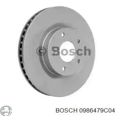 0986479C04 Bosch диск тормозной передний