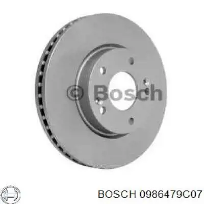 Передние тормозные диски 0986479C07 Bosch