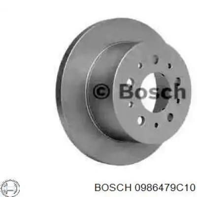 0986479C10 Bosch диск тормозной задний