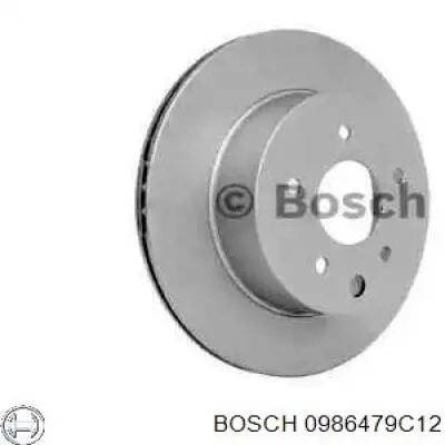 0986479C12 Bosch диск тормозной задний
