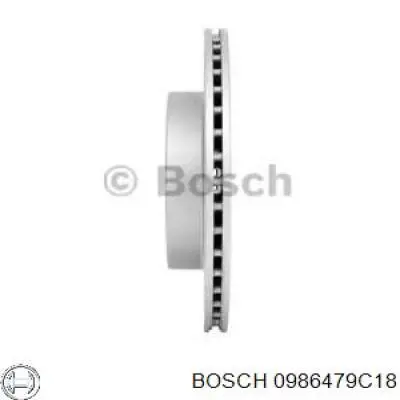 Freno de disco delantero 0986479C18 Bosch