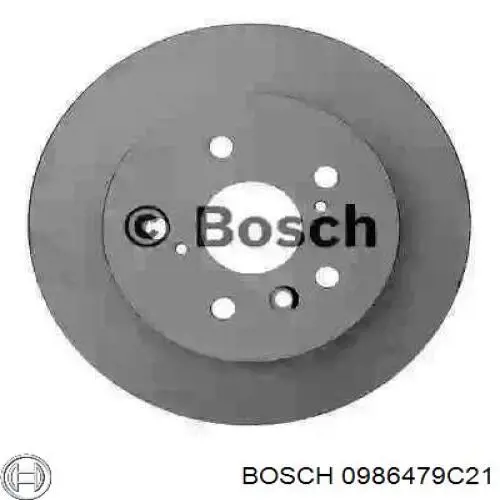 0986479C21 Bosch disco do freio traseiro