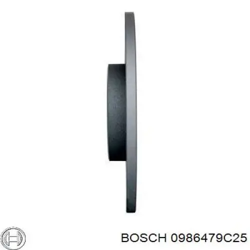 0 986 479 C25 Bosch диск тормозной задний