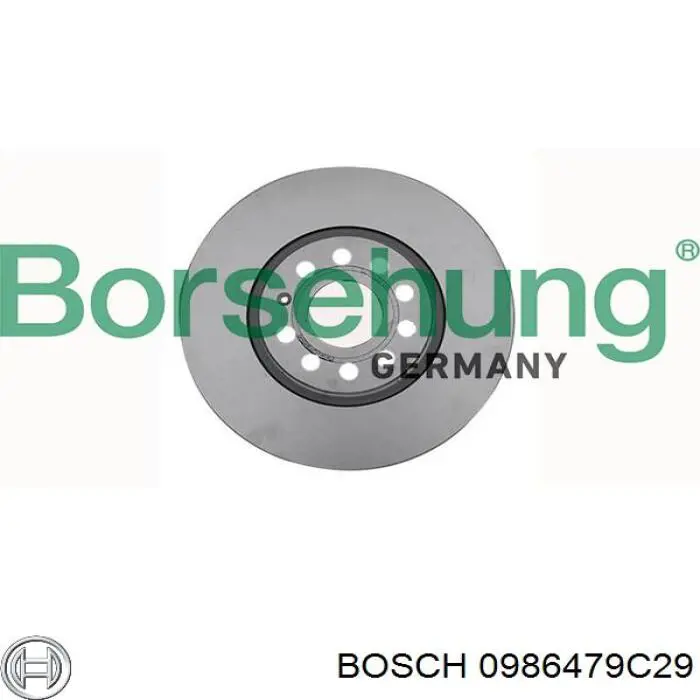 Передние тормозные диски 0986479C29 Bosch