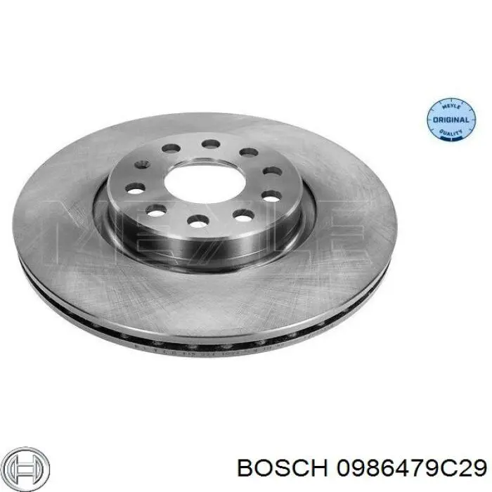 0986479C29 Bosch Диск тормозной передний