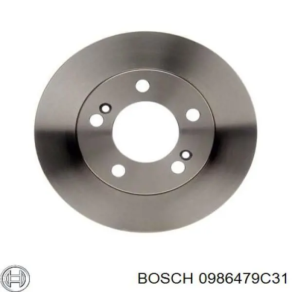 Диск гальмівний передній 0986479C31 Bosch