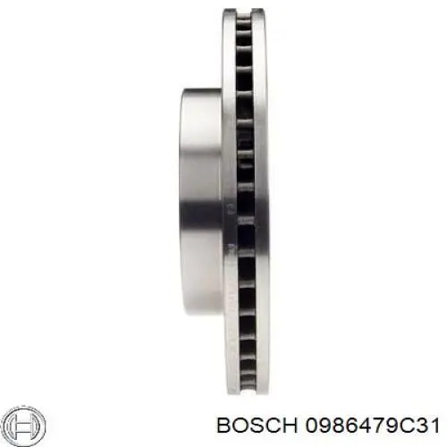 Передние тормозные диски 0986479C31 Bosch